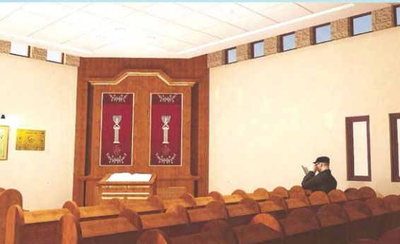 Our synagogue will be a beautiful structure, open to all. Dedications are available for the entire shul: the aron kodesh, sifrei Torah, seats, books, and bookshelves